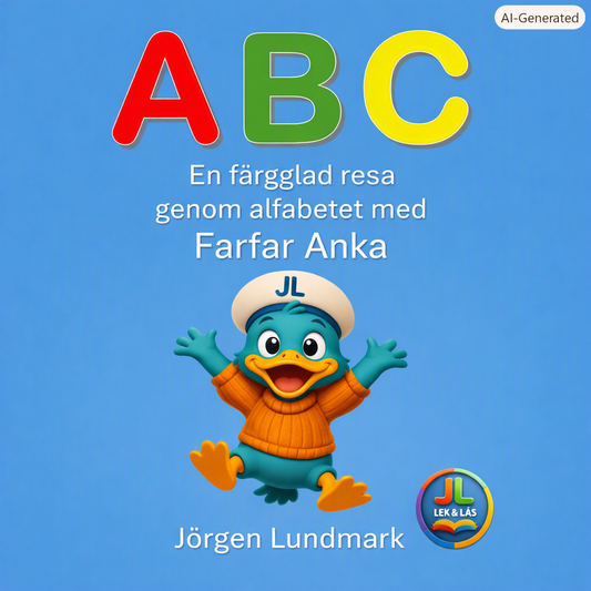 ABC bok med Farfar Anka, inbunden bok.